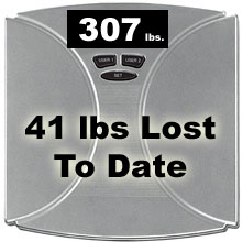 8 lbs lost this week, 41 lbs in total