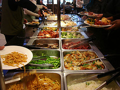 buffet food outline